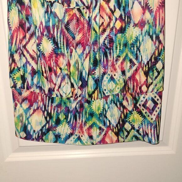 Jason Maxwell Tie Neck Watercolor Blouse - Picture 7 of 13